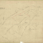 Cover image for Map - Westmorland 12 - plan of the estate of 'Woodside' property of Joseph Archer including Palmers Rivulet, Blind Creek, Woodside Rivulet, Deep Creek, Brumbys Creek, various landholders - surveyor Thomas Scott