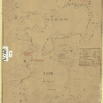 Cover image for Map - Westmorland 79 - Hydro-Electric Department map of Great Lake showing 15 feet above sill level including various landholders - surveyor JL Butler
