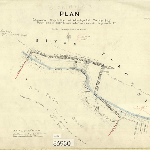 Cover image for Map - Buckingham 127 - parish of Sandy Bay, plan showing shoreline survey of A Harley's lot Sandy Bay including high and low water marks and retaining walls - surveyor Herman R Murchison (Field Book 37)