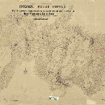 Cover image for Map - Buckingham 131 - parish of Hobart, water supply plan showing watersheds and streams to the south and west of Mt Wellington and Collins Bonnet - surveyor Hermin R Hutchison