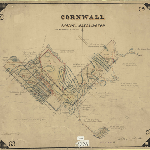 Cover image for Map - Cornwall 63 - parish of Blessington, road from Evandale to Nile Bridge, various landholders, Surveyor John Thomas, field book no. 181