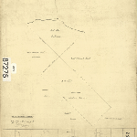 Cover image for Map - Cornwall 82 - parish of Uplands, diagram of land applied for purchase by John Glover, includes Nile River, Surveyor F R D'Arcy,  landholder GLOVER J