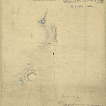 Cover image for Map - Lincoln 4 - diagram of the Kenneth lagoon and lines connecting it with the Clarence lagoon, King William's Plains, surveyor John King, field book no.497