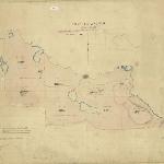 Cover image for Map - Lincoln 9 - parish of Burgh, Little Pine Rv, Lake Ada, Lake Odell, Lake Flora, various landholders, surveyor H Percy Snell, field book no.500