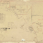 Cover image for Map - Buckingham 139 - parish of Pedder, various landholders - surveyor Radcliff (Field Book 29) landholders SCANLON M J, ALLPORT C, DILLON J P, GARTH E A AND COWEN K M, BELL J M,