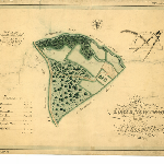 Cover image for Map - Buckingham 14 - map of Lower New Town farm the property of EF Bromley, including neighbouring landholders, surveyor W Sharland