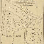 Cover image for Map - S/2A - plan of allotments at Lower Sandy Bay portion of the property of William St Paul Gellibrand, to be sold by auction by JW Abbott and Sons on July 8th 1904 at noon, various landholders and property boundaries