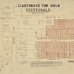 Cover image for Map - S/5 - allotments for sale at Scottsdale (Heazleton), Main, Smith, Alice, Cameron, Union, Fenton, Ellenor Sts, various properties, surveyor C Bingley Watchorn