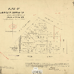 Cover image for Map - S/71A - town of Strahan, plan of subdivision survey, Bromley, Green and Smith Sts, Esplanade, various landholders, surveyor Charles Wilson (field book no.1223)