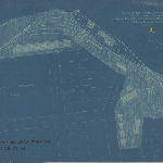 Cover image for Map - S/71G - plan of Strahan terminus, showing land for railway and station yard for Mt Lyell M&R Co Ltd at Regatta Point, Goldsmid, Bromley, Smith, Green Sts, various landholders, surveyor Driffield