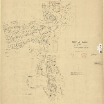 Cover image for Map - T/39 - town of Tullah, Arnold, Ardyn, John, Hean, Edward, William, Townsend, Kelly, Charles, Madden, Hall, Peters, James, Elliott, Fisher, Aubrey, Roberts, Helen, Dunkley Sts, various landholders (field book no.1323)