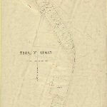 Cover image for Map - U/13 - town of Upway, Ritchie, John, Water, William, Shaw Sts, road from George Town to Launceston, property boundaries, surveyor John Brown