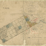 Cover image for Map - W/43 - town of Wynyard, Dodgin, Goldie, Lowe, Jenner, Reid Sts, Inglis Rv, Camp Ck, various landholders, surveyor Lette