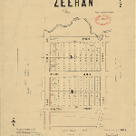 Cover image for Map - Z/6 - town of Zeehan, property boundaries (field book no.1328)