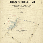 Cover image for Map - B/28a Bellerive, resurvey of grant to George Nichols and Thomas Jillett showing alleged encroachments on water frontage, Petchey, Bidassoa Sts, Main Rd, road to Rokeby, various landholders, surveyor Herman R Hutchison (field book no 1042)