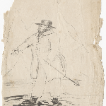 Cover image for Drawing (13 x 9 cm) of George Meredith, senior