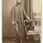 Cover image for Photograph - Portrait - Possibly Alfred Barratt Biggs [photographer - City Photographic Establishment, Hobart, T. Nevin, late A. Bock]