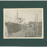 Cover image for Photograph - SS Alabama (ship) at Devonport wharf, Tasmania. Alexander  W. Marshall photographer.