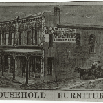 Cover image for Photograph - Peter Mills premises, 61-63 Brisbane Street, Launceston.  From the Examiner 10 May 1879.