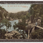 Cover image for Photograph - Postcard - Cataract Gorge - Launceston - Willow Tree. Valentine's series, "Crystaleum".