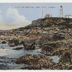 Cover image for Photograph - Postcard - Low Head Lighthouse and Tamar Heads. S Spurling and Son, no.658