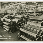 Cover image for Photograph - Postcard - Section of carding department, Waverley Woollen Mills, Launceston, Tasmania. Spurling photo.