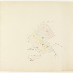 Cover image for Map - Evandale area-plan of land belonging to Robert Tynmore (?).