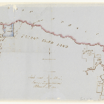 Cover image for Map - North-West coast of Tasmania from Gawler River to Emu River, Wivenhoe, showing landholders around Leven and Gawler River.