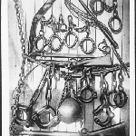 Cover image for Photograph - Convict Disciplinary articles - leg irons, chains, ball and chain, lash