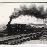 Cover image for Photgraph - Train-Steam Train and M.A. and H. Class engines.