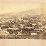 Cover image for Photograph - Panoramic view of Hobart taken from the Domain from Brisbane Street, showing the Gaol, Campbell Street and north to Burnett Street