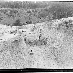 Cover image for Photograph - construction workers (road or dam?)  [glass plate]