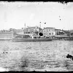 Cover image for Photograph - Bellerive, steamer at wharf nd