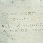 Cover image for Photograph - Ross - Daniel Herbert - grave (inscription)