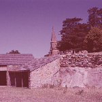 Cover image for Photograph - Ross - stone out-buildings and wall