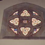 Cover image for Photograph - Ross - Church of England - interior - detail of stained glass window