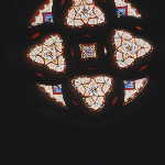 Cover image for Photograph - Ross - Church of England - interior - detail of stained glass window