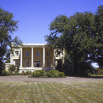 Cover image for Photograph - Evandale - 'Clarendon' - view of front of house after restoration of portico.