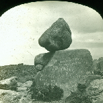 Cover image for Lantern slide - Rocking Stone, Mt Wellington