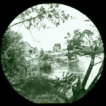 Cover image for Lantern slide - on Mersey River at Latrobe
