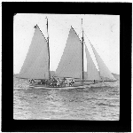 Cover image for Photograph - glass lantern slide - yachts - 'Benecia'