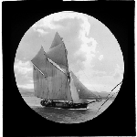 Cover image for Photograph - glass lantern slide - yachts - opening of yachting season - 1946 -
