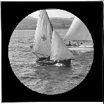 Cover image for Photograph - glass lantern slide - yachts - 'Miss Joan' - 12 ft