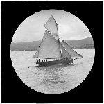 Cover image for Photograph - glass lantern slide - yachts - the old 'Thames' - photo by Nat Oldham