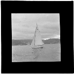 Cover image for Photograph - glass lantern slide - yachts - 'Mavis' - opening day of yachting season - 1946