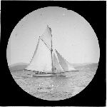 Cover image for Photograph - glass lantern slide - yachts - 'Clyde'