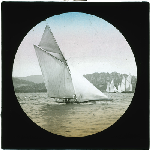 Cover image for Photograph - glass lantern slide - unidentified yachts