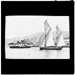 Cover image for Photograph - glass lantern slide - paddle steamer