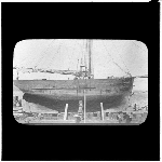 Cover image for Photograph - glass lantern slide - yachts - 'Royal William' - built in 1833 by Johnson of Hobart - 43 tons - at one time traded to New Zealand and carried the mail