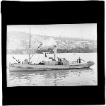 Cover image for Photograph - glass lantern slide - steamship - or paddle steamer ? - photo by A. Martin